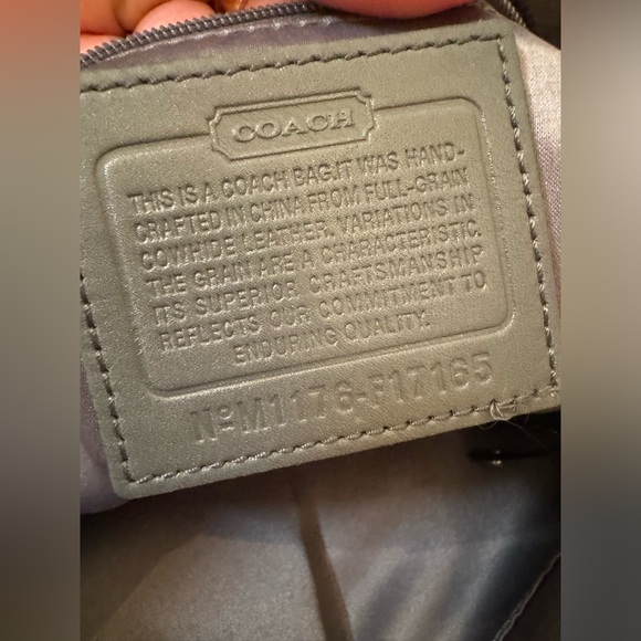 Coach Brooke Convertible Pewter Silver Metallic Shoulder Bag like new - Picture 5 of 16